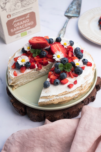 TORTA CRÊPES AL GRANO SARACENO