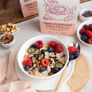 Porridge Proteico Nocciole Mandorle e Cioccolato