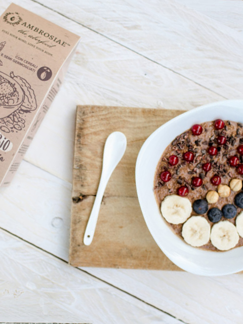 Porridge cacao e semi di chia