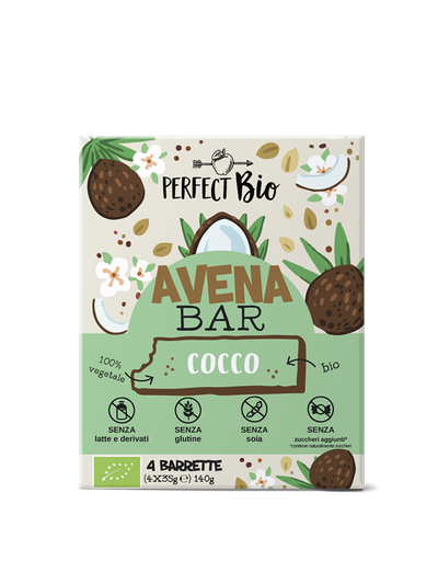 Barrette bio senza glutine avena e cocco